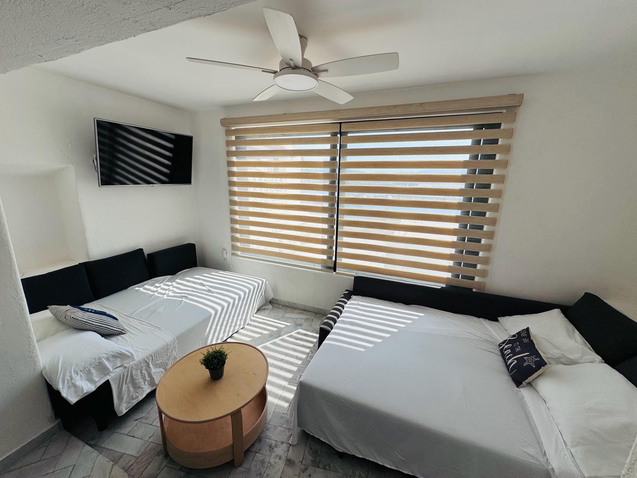 Sala con persianas